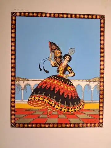 Gallois *, Emile (E.) und Galerie Lutecia (Hrsg.): ÉMILE GALLOIS *. ORIGINAL. LITHOGRAPHIE "Südamerika / Spanische Tänzerin", pochoirkoloriert, im Druck signiert / Lithographie originale coloriée.. 