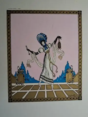 Gallois *, Emile (E.) und Galerie Lutecia (Hrsg.): ÉMILE GALLOIS *. ORIGINAL. LITHOGRAPHIE "Frankreich / Directoire", pochoirkoloriert, im Druck signiert / Lithographie originale coloriée au.. 