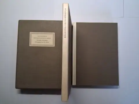 Martin (Hrsg.), Kurt und Hans Baldung Grien *: SKIZZENBUCH DES HANS BALDUNG GRIEN * "KARLSRUHER SKIZZENBUCH". Herausgegeben von Kurt Martin. TAFELBAND / TEXTBAND. 2 BÄNDE mit SCHUBER. 