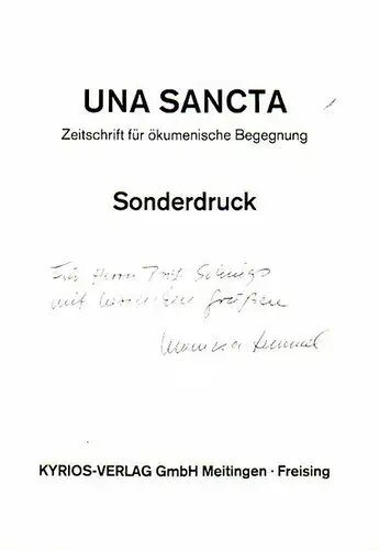 Goethe, Johann Wolfgang von. - Lemmel, Monika Die bildliche Aneignung der Heiligen Schrift bei Johann Wolfgang von Goethe. Beispiel dichterischer Aneignung. Sonderdruck aus: Una sancta. Zeitschrift für ökumenische Begegnung 3 / 1989.