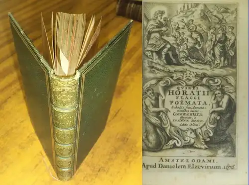 Horaz (Quintus Horatius Flaccus). - Poemata, scholiis sive annotationibus instar commentarii illustrata, a Ioanne Bond. Ed. nova.