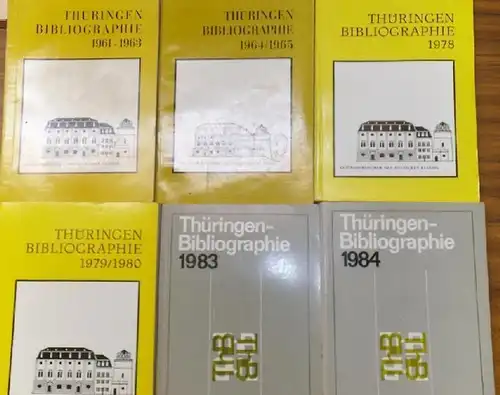 Thüringen. - Thüringen Bibliographie [ später: Regionalbibliographie für die Bezirke Erfurt, Gera und Suhl] 1961 - 1984. Komplette Folge in 18 Bänden. Bearbeitet von Doris Kuhles, Werner Schmidt, Ute Bose.