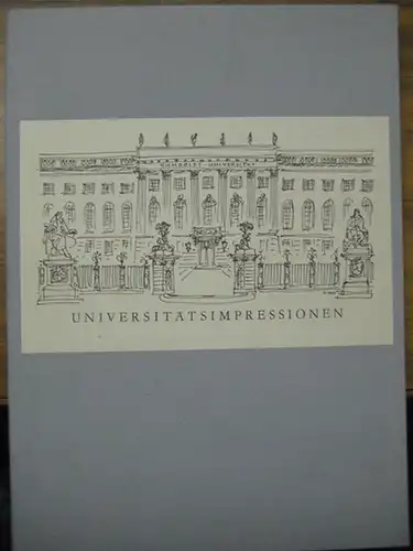 Voss, Ingeborg / Kurt-Heinz Rudolf: Universitätsimpressionen : 15 Federzeichnungen von Ingeborg Voss im Auftrag der Humboldt-Universität Berlin.