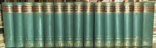 Brockhaus: Der Grosse Brockhaus in 12 Bänden + 2 Ergänzungsbände und ein Atlasband in 15 Büchern.