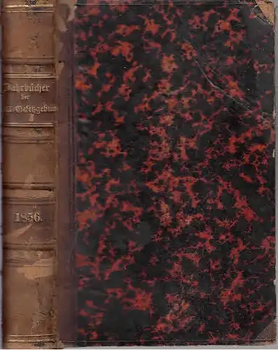 Zoll-Gesetzgebung. - Jahrbücher. - Jahrbücher der Zoll-Gesetzgebung und Verwaltung des deutschen Zoll- und Handelsvereins. Jahrgang 1856.