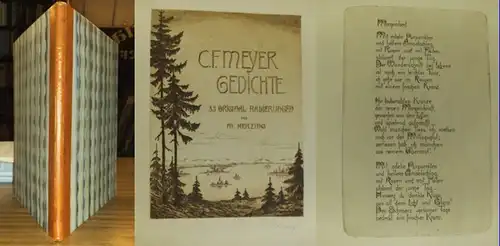 Meyer, C.F.(Gedichte) / Herzing, Minni (Radierungen) : Gedichte mit 30 Original-Radierungen.