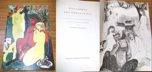 Krumsdorf, Edwin / Elfriede Weidenhaus (Illu): Das Lachen des großen Pan und andere phantastische Geschichten von Edwin Krumsdorf. Illustriert mit 8 Original-Lithographien von Elfriede Weidenhaus.