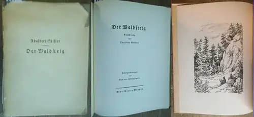 Hörschelmann, Rolf von (Federzeichnungen) / Stifter, Adalbert: Der Waldsteig. Erzählung. Mit den Federzeichnungen von Rolf von Hörschelmann.