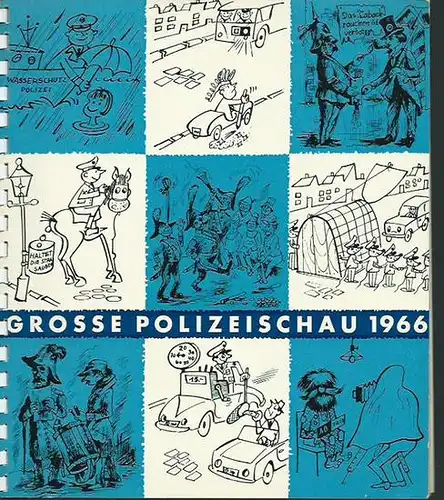 Berlin. - Grosse Polizeischau 1966. 4. September 1966 im Olympia-Stadion, Berlin. Gesamtleitung: Kommando der Schutzpolizei.