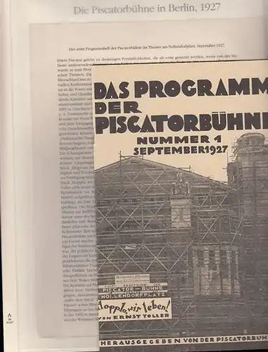 Berlin-Archiv herausgegeben von Hans-Werner Klünner und Helmut Börsch-Supan. - BerlinArchiv (Hrsg.v. Hans-Werner Klünner und Helmut Börsch-Supan): Das erste Programmheft der Piscatorbühne im Theater am Nollendorfplatz, September 1927.