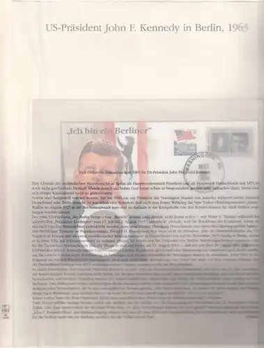 BerlinArchiv herausgegeben von Hans-Werner Klünner und Helmut Börsch-Supan. US-Präsident John F. Kennedy in Berlin 1963. Half-Dollar-Gedenkmünze von 1985. ( = Lieferung BE 01196 aus Berlin-Archiv hrsg.v. Hans-Werner Klünner und Helmut Börsch-Supan).