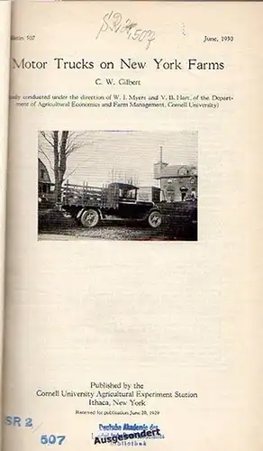 Gilbert, C. W. // Muenscher, W. C. // Knott, J. E. // Price, Walter V. and Whitaker, Randall // Herrick, Glenn W. // Knott, J. E. // Canon, Helen: Gilbert, C. W.: Motor Trucks on New York Farms. (Bulletin 507: p. 1-55) // Muenscher, W. C.: Lead-Arsenate E