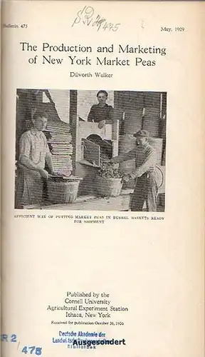 Walker, Dilworth // Tennant, J. L. // Neethling, J. C.: Walker, Dilworth: The Production and Marketing of New York Market Peas. (Bulletin 475: 137 p.) // Tennant, J. L.: The Relationships between Roads and Agriculture in New York. (Bulletin 479: 84 p.) //