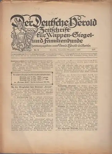 Deutsche Herold, Der. - Herold Verein (Hrsg.). - G. Adolf Closs. - Kurd v. Strantz. - N. N. Gherwer. - Familie Gerber (Gerwer). - Der...