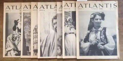 Atlantis. - Hürlimann, Martin (Hrsg.). - Atlantis. 1944, Hefte 1 - 7, 16. Jahrgang. Wohl alles Erschienene dieses Jahrgangs!