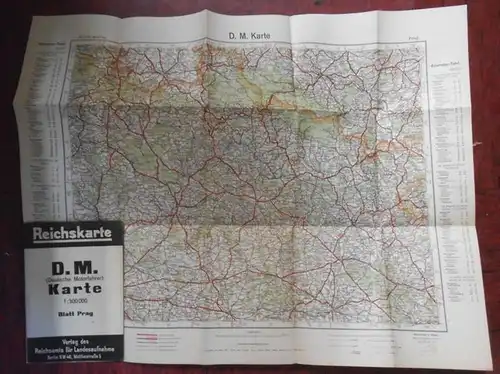 Prag. - Reichskarte. - Reichskarte. D.M. (Deutsche Motorfahrer) Karte. Blatt Prag.
