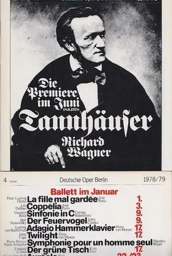 Rossini, Gioacchino ; Wagner, Richard ; Humperdinck, Engelbert ; Smetana, Friedrich. Deutsche Oper Berlin- Prof. Siegfried Palm - Intendant (Hrsg.): Der Türke in Italien ;...