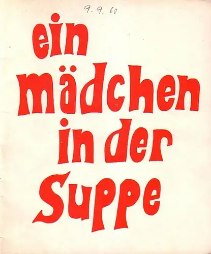 Berlin. Theater und Komödie am Kurfürstendamm - Hans Wölffer - Direktion (Hrsg.) Programmheft der Komödie am Kurfürstensdamm. Spielzeit 1967 / 1968.