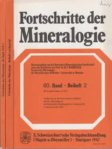 Fortschritte der Mineralogie. - Kleber, W. & Ernst, Th. & Bambauer, H.U.: Fortschritte der Mineralogie. Eine europäische Zeitschrift für Mineralogie, Kristallographie, Petrologie, Geochemie und Lagerstättenkunde...