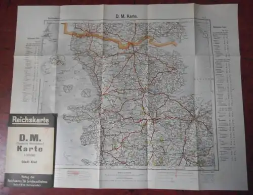 Reichskarte. - Kiel. - Reichskarte. D.M. (Deutsche Motorfahrer) Karte. Blatt Kiel.