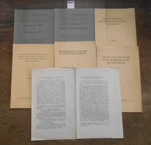 Oberschlesien. - Erzlagerstätten. - Michael, R.: Konvolut von 6 Schriften und 2 Beigaben. 1) Die oberschlesischen Erzlagerstätten. Vortrag 1904 / 2) Neuere geologische Aufschlüsse in...