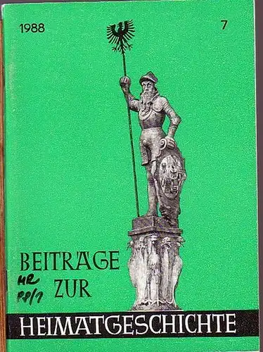 Arnstadt. - Kultur beim Rat des Kreises und Rat der Stadt Arnstadt. (Hrsg.) Konvolut: Beiträge zur Heimatgeschichte Stadt und Kreis Arnstadt Heft 6/1980; Heft 3/1984;...