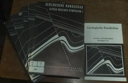 Geologische Rundschau. - Geologische Vereinigung (Hrsg.). - W. Zeil / P. Michot / H. Füchtbauer / H. Zankl / J. Belliere / K. Schwab (Schriftleitung):...