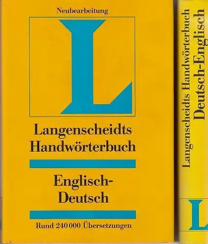 Englisch. - Messinger, Heinz (Bearb.): Langenscheidts Handwörterbuch Englisch. Kpl. in 2 Bänden. Teil I Englisch-Deutsch. Teil II: Deutsch-Englisch.