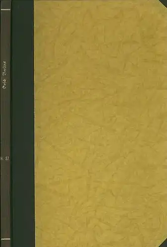 gr.8° (23,5x16 cm), neuerer Hlwbd. mit hellbraunem Bezugspapier u. goldgeprägt. Rückentitel u. Lw-Ecken; 74 S., mit 1 Frontispiz, innen sauber, Einband tadellos.