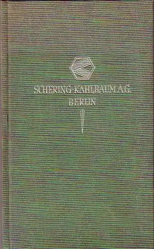 Ca. 40 Blätter unpaginiert mit einigen Abbildungen. Grüner Originalleinenband mit versilbertem Titel. 21 x 12,5 cm. Einband etwas lichtrandig. Gutes Exemplar.