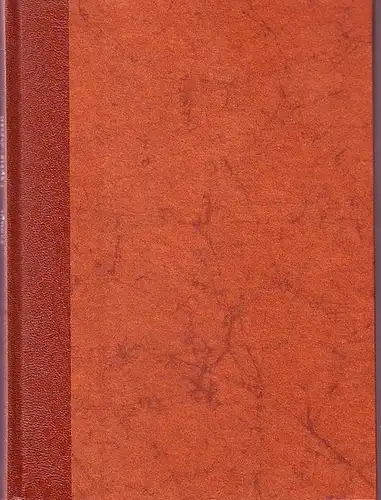 24,5 x 18 cm. Brauner Halbleder-Einband. Vollständig mit den Seiten 311 - 414 mit 50 Textabbildungen. Gutes Exemplar.