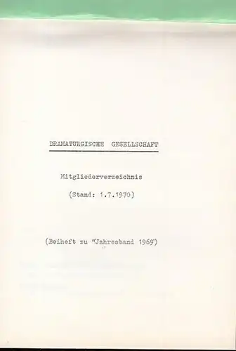 Originalhalbleinenbroschur, 14 x 20 cm (quer kl. 8°), 25 / 7 / 7 Blatt, einseitig maschinenschriftlich, gut erhalten