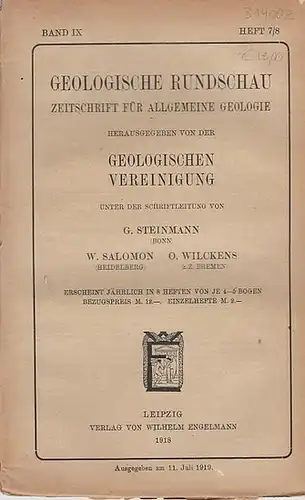 8°. 23 x 15 cm. Graugrünes Originalheft. Umschlag etwas randrissig und randgegilbt mit leichten Gebrauchsspuren, hinten mit einem etwa 5 cm langem Einriss, am Rücken...