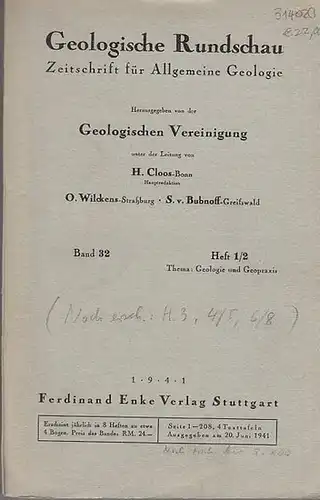 8°. 23 x 15 cm. Graues Originalheft. Umschlag randgegilbt mit Gebrauchsspuren, Vorderseite mit Numerierung in Bleistift. Rücken lichtrandig. 208 Seiten mit vier Klapptafel und 45 Textabb. Gutes Exemplar.