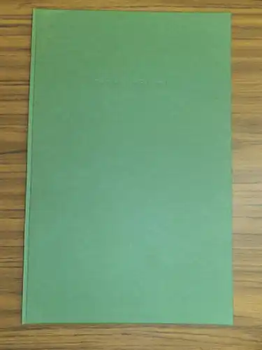 39,5 x 25,5 cm. Grüner Original-Pappband mit blindgeprägtem Deckeltitel. Im einfachen Pappschuber. 14 Blatt mit 6 ganzseitigen, farbigen Siebdrucken, jeweils mit Bleistift signiert (THW 97)...