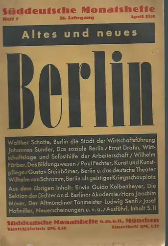 8°. Originalbroschur. VIII Blatt mit Anzeigen, Seiten 473 - 544. Einige Seiten leicht geknickt. Noch ganz gut erhalten.