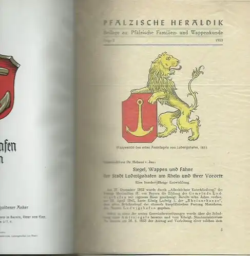 8°. 2 Originalhefte. 12 Seiten mit Frontispiz und 11 farbigen Wappen / 6 Seiten mit 2 farbigen Wappen. Guter Zustand.
