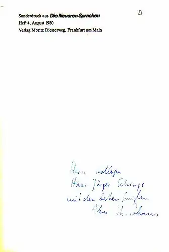 Ahrens, Rüdiger: Visuelle Medien und Unterrichtsphasen im fremdsprachlichen Anfangsunterricht. Sonderdruck aus: Die Neueren Sprachen, Heft 4, August 1980. 