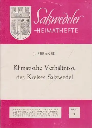 Beranek, J: Klimatische Verhältnisse des Kreises Salzwedel. 