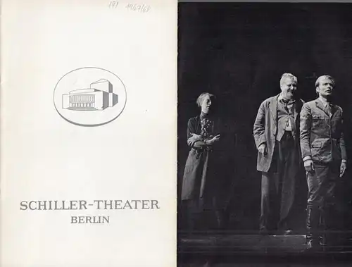 Berlin Schiller Theater.   Boleslaw Barlog (Intendanz).   Witold Gombrowicz: Die Trauung. Spielzeit 1967   1968. Heft 191. ERSTAUFFÜHRUNG IN DEUTSCHER SPRACHE.. 
