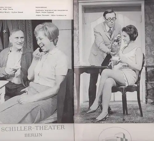 Berlin Schiller Theater  -Boleslaw Barlog- Intendanz (Hrsg.): Programmhefte des Schiller Theaters Berlin, Spielzeit 1968 - 1969. Konvolut aus 3 Expl. 