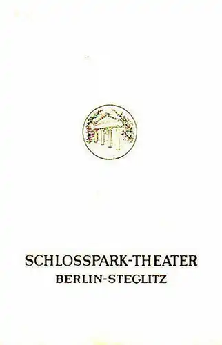 Berlin Schillertheater, Werkstatt und Schloßparktheater -Boleslaw Barlog- Intendanz (Hrsg.): Programmheft des Schillertheaters, Werkstatt und Schloßparktheaters Berlin, Spielzeit 1969 / 1970. 
