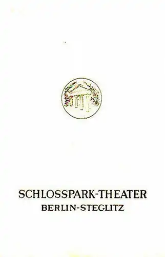 Programmheft des Schillertheaters, Werkstatt und Schloßparktheaters Berlin, Spielzeit 1969 / 1970