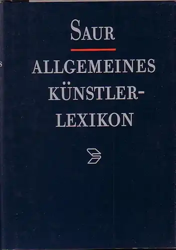 Allgemeines Künstler-Lexikon. - Saur: Allgemeines Künstlerlexikon : Die Bildenden Künstler aller Zeiten und Völker. Band 6 separat: Avogaro - Barbieri. 