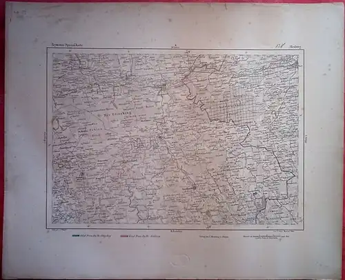 Allenburg.   (Druschba.   Kaliningrad).    Reymann, Daniel Gottlob: Allenburg. Reymann´s topographische Special Karte von Mitteleuropa, Sektion K, Segment.. 