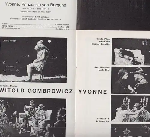 Berlin Schiller Theater  -Boleslaw Barlog- Intendanz (Hrsg.): Programmhefte des Schiller Theaters Berlin, Spielzeit 1969 - 1970. Konvolut aus 3 Exemplaren. 