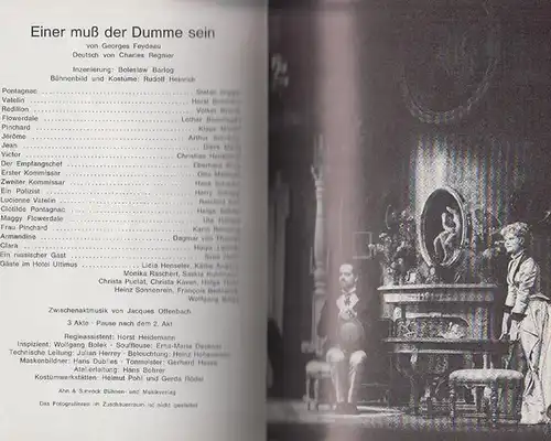 Berlin Schiller Theater  -Boleslaw Barlog- Intendanz (Hrsg.): Programmhefte des Schiller Theaters und der Werkstatt Berlin, Spielzeit 1971 - 1972. Konvolut aus 5 Expl. 