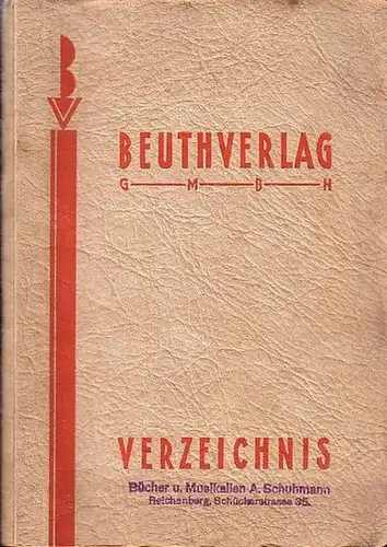 Beuthverlag: Beuthverlag GmbH. Verzeichnis. 