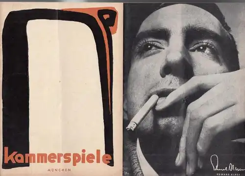 München.   Kammerspiele.   Albee, Edward: Programmheft zu: 'Empfindliches Gleichgewicht'. Spielzeit 1966 / 1967. 56. Spielzeit. Stück in vier Bildern. Deutsch von Pinkas.. 