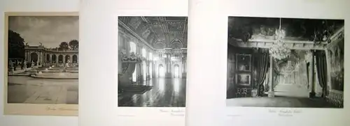Berlin Friedrichshain und Altberlin: Konvolut mit 3 Bildern. 1) Märchenbrunnen. 2) Königliches Schloss -Weisser Saal. 3) Königliches Schloss - Bilder Galerie [Reproduktion einer Photographie.]. 